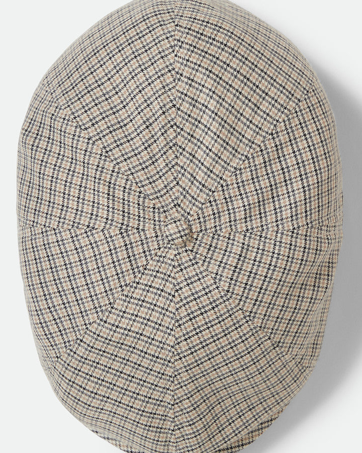 Brixton Brood Snap Cap Lightweight Off White/Black/Grey Houndstooth