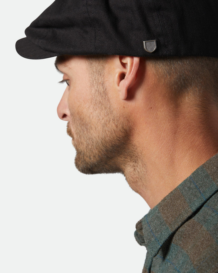 Brixton Brood Snap Cap Black