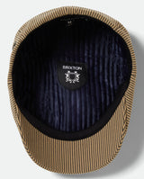 Brixton Brood Snap Cap Dark Tan/Black Hickory Stripe