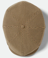Brixton Brood Snap Cap Dark Tan/Black Hickory Stripe