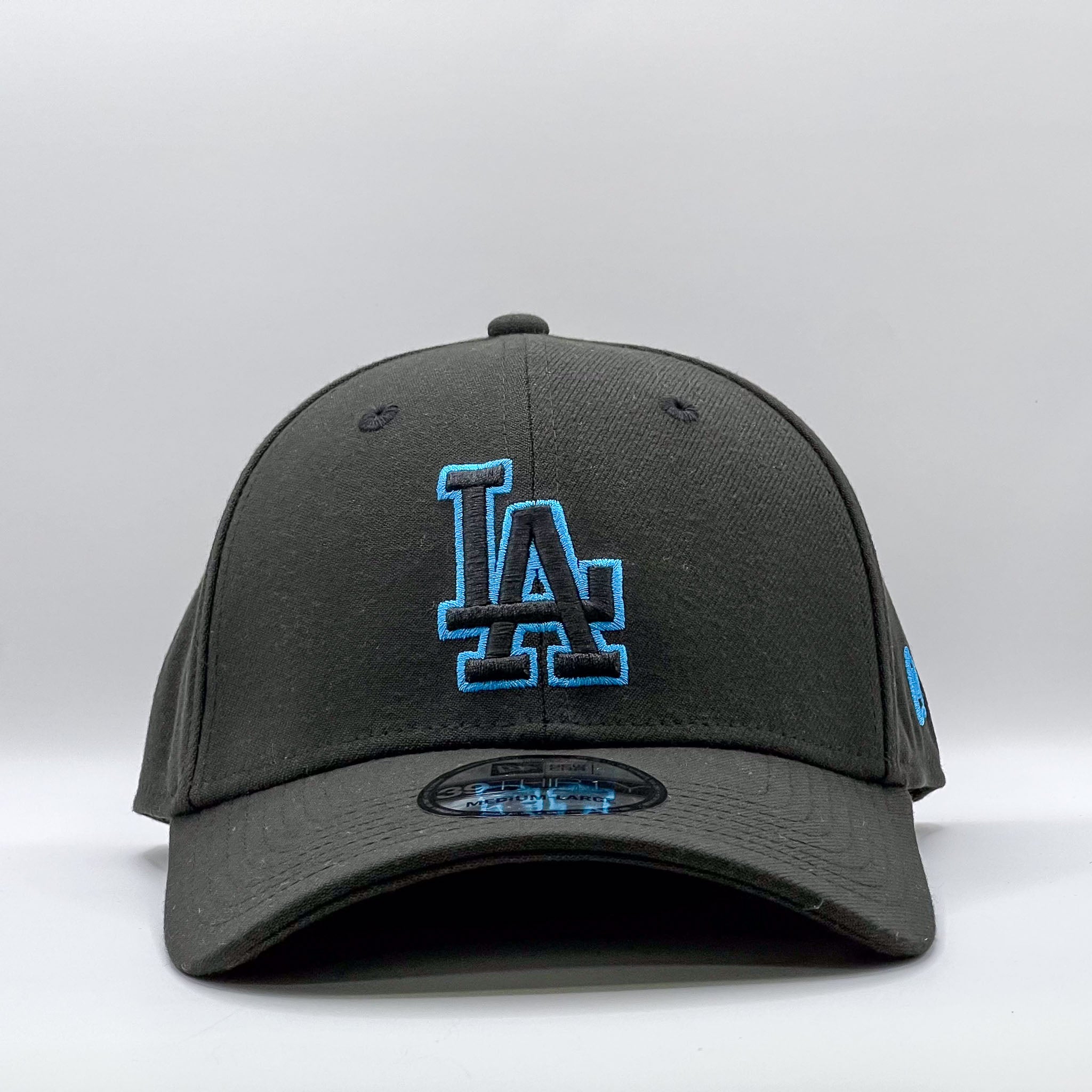 New Era 39Thirty MLB Los Angeles Dodgers Black Neon Blue