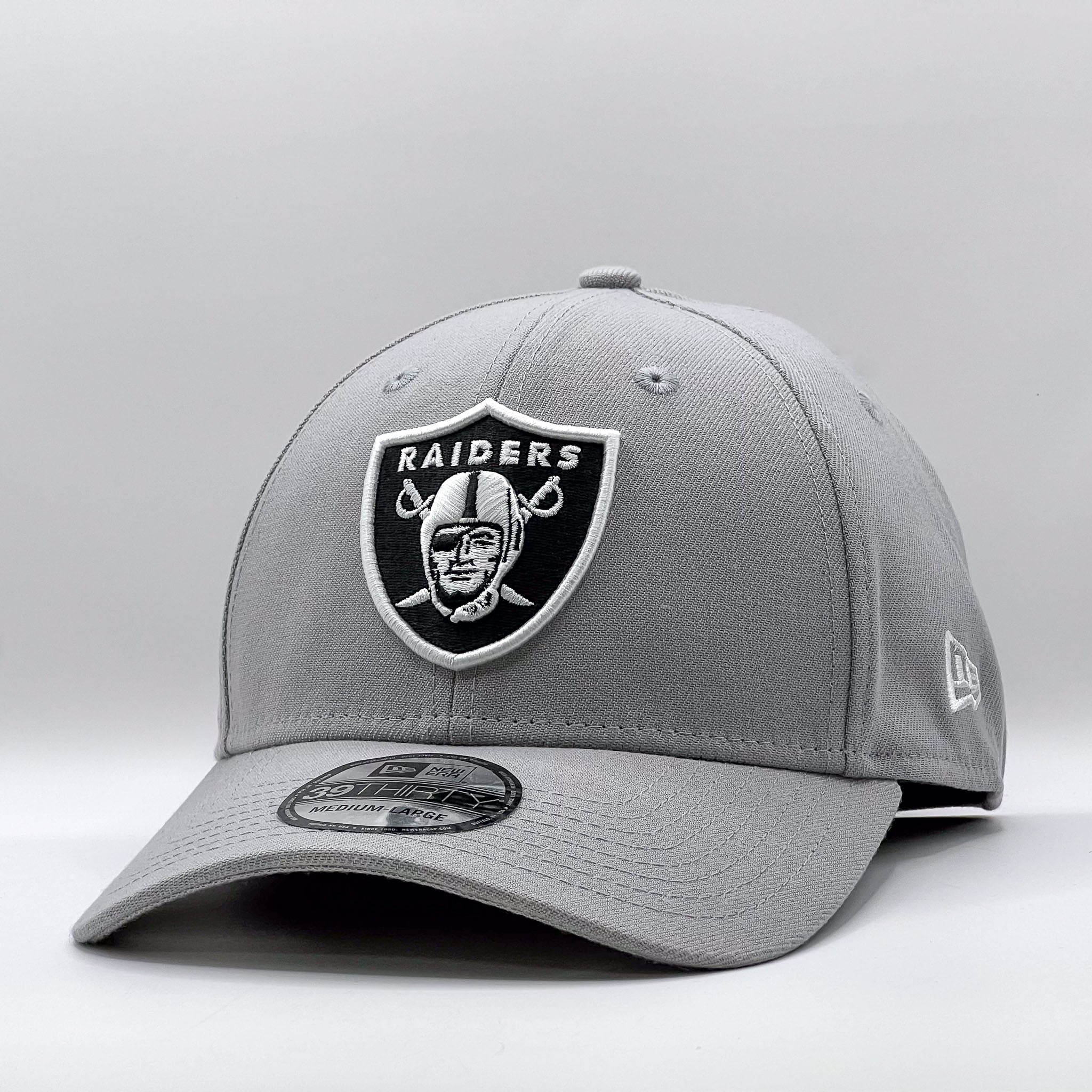 New Era 39Thirty NFL Las Vegas Raiders Grey Black White