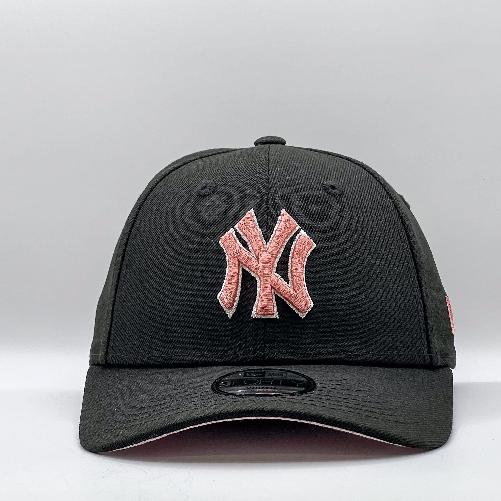New Era Youth 9Forty New York Yankees Black Bronze Pink