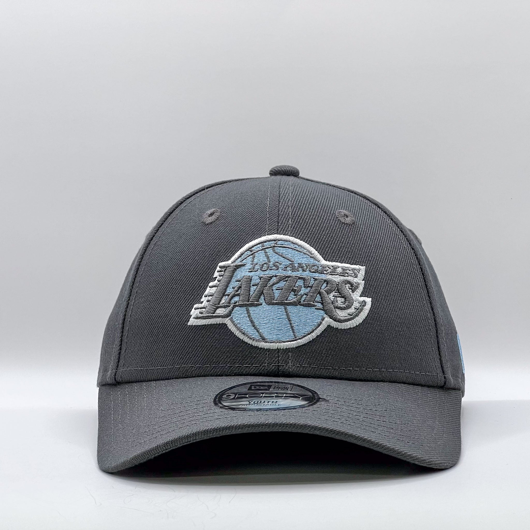 New Era Youth 9Forty NBA Los Angeles Lakers Dark Graphite Sky Blue