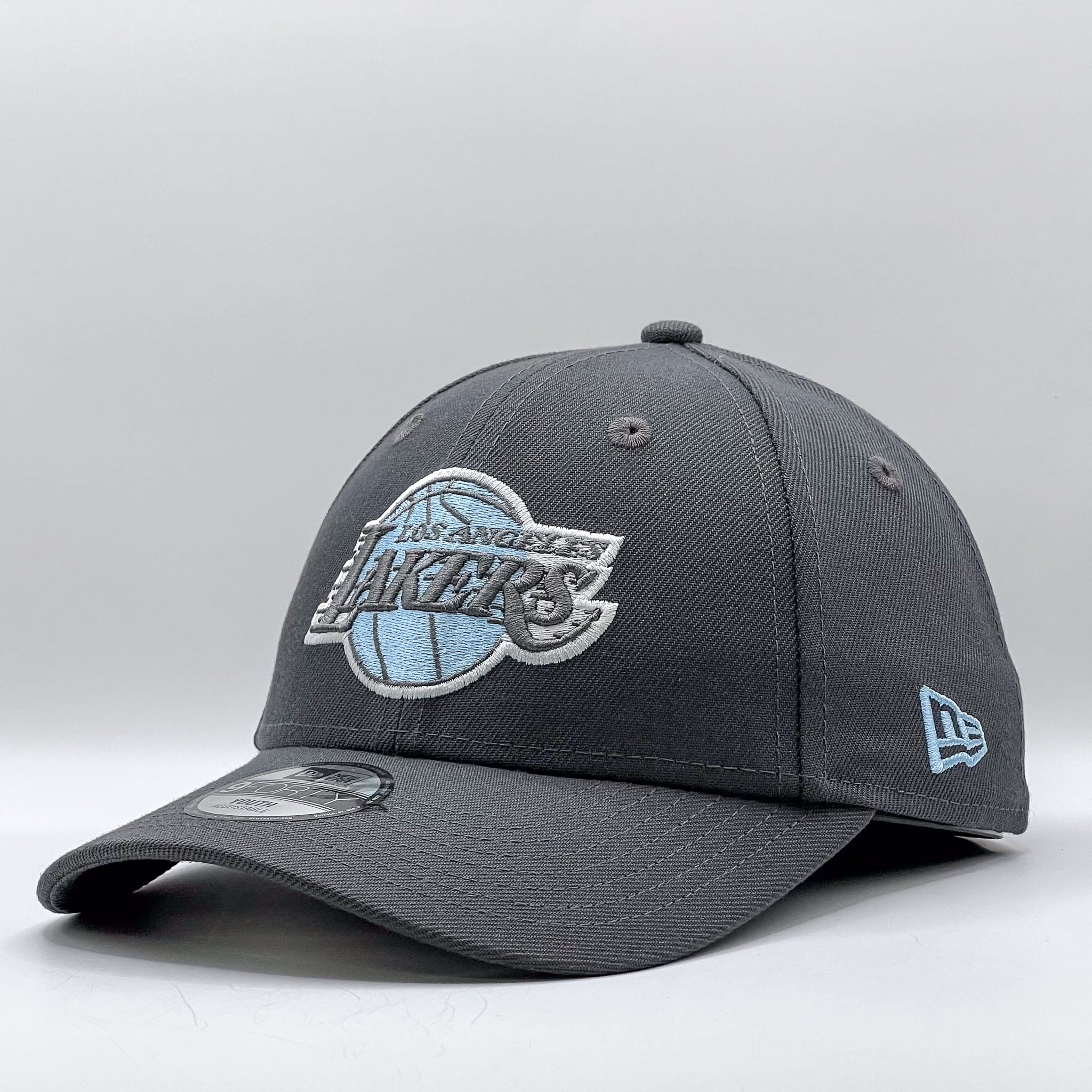 New Era Youth 9Forty NBA Los Angeles Lakers Dark Graphite Sky Blue