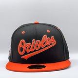 New Era 59Fifty MLB Script Baltimore Orioles Black