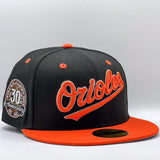 New Era 59Fifty MLB Script Baltimore Orioles Black