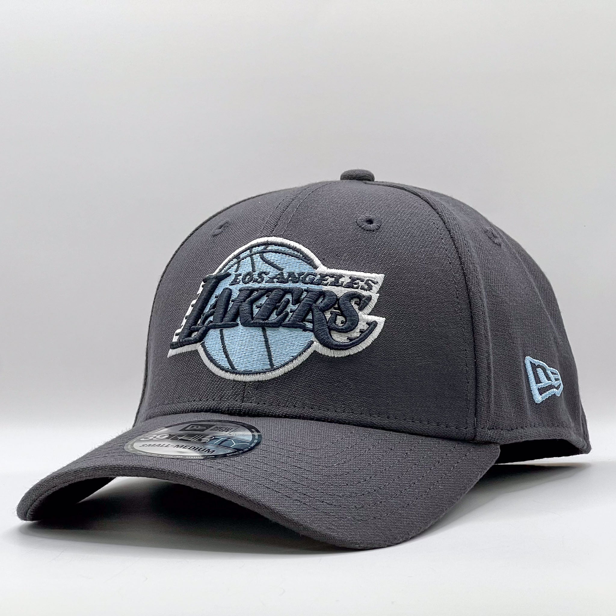 New Era 39Thirty NBA Los Angeles Lakers Graphite Sky Blue