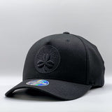 Mitchell & Ness NBA Flexfit 110 Black On Black Boston Celtics