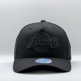 Mitchell & Ness NBA Flexfit 110 Black On Black Los Angeles Lakers