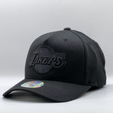 Mitchell & Ness NBA Flexfit 110 Black On Black Los Angeles Lakers