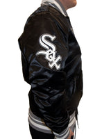 Pro Standard MLB City Ransom Satin Jacket Chicago White Sox Black Grey