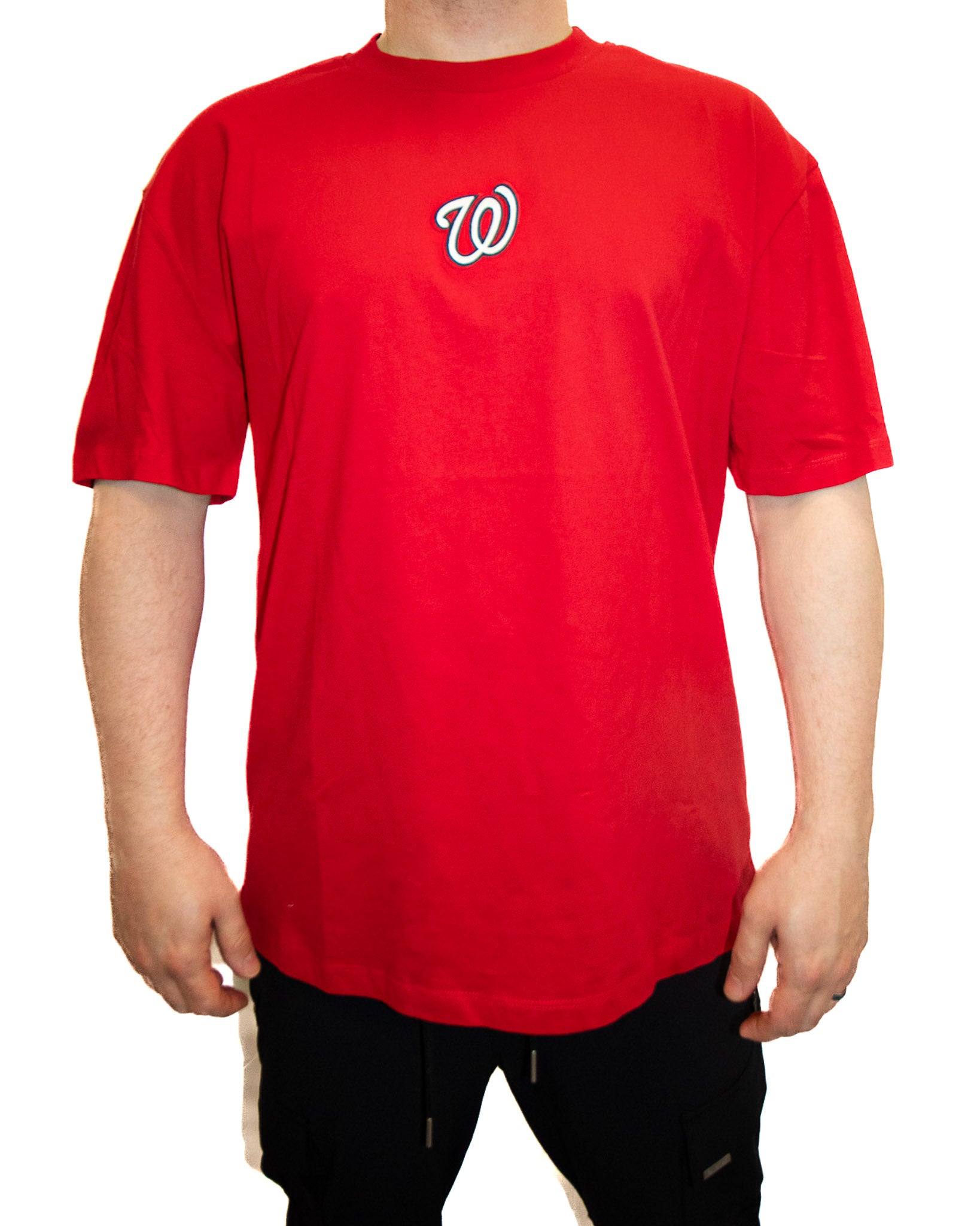 Pro Standard MLB Classic Icon Pro Drop Shoulder Tee Washington Nationals Red