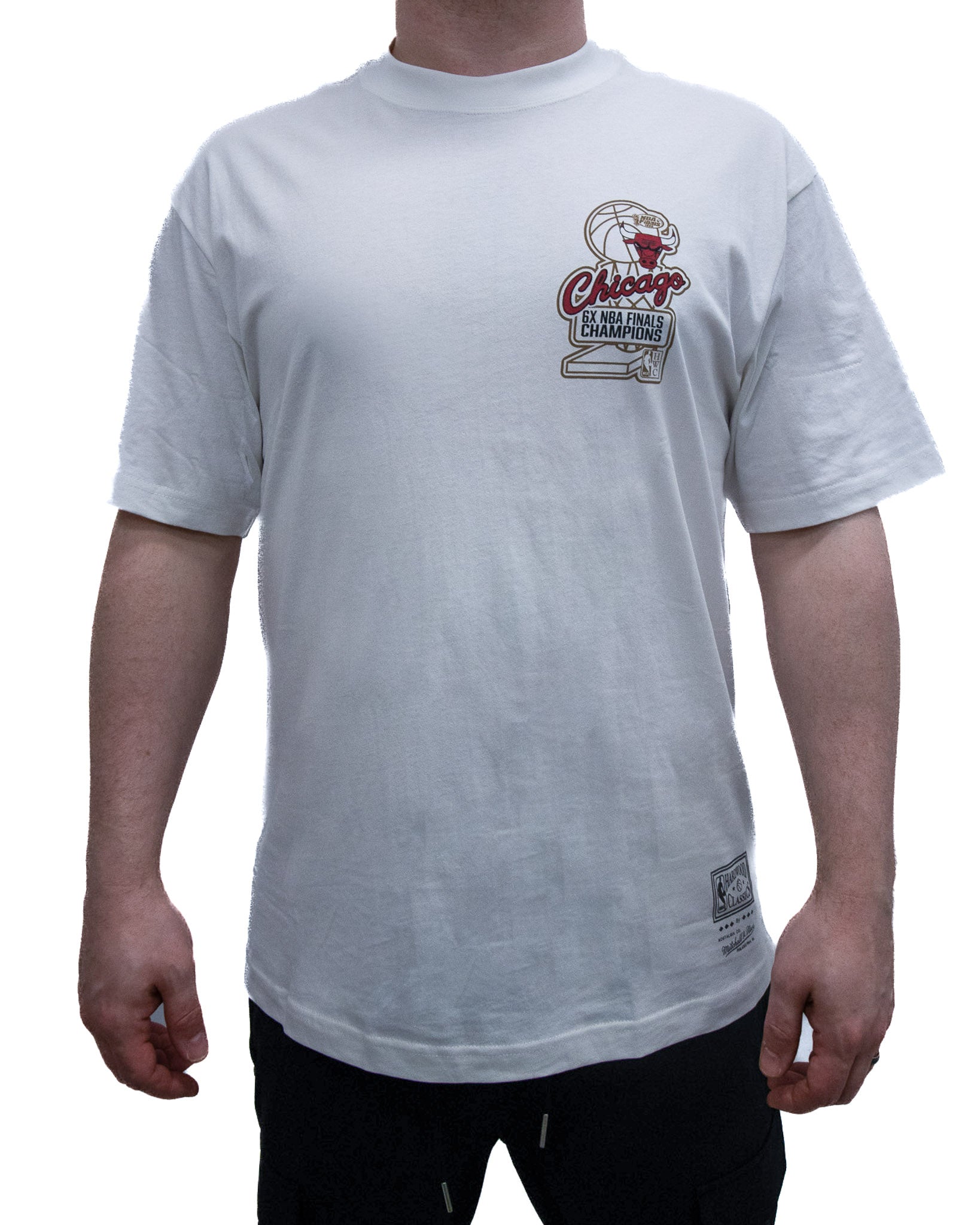 Mitchell & Ness NBA Golden Tee Chicago Bulls Vintage White