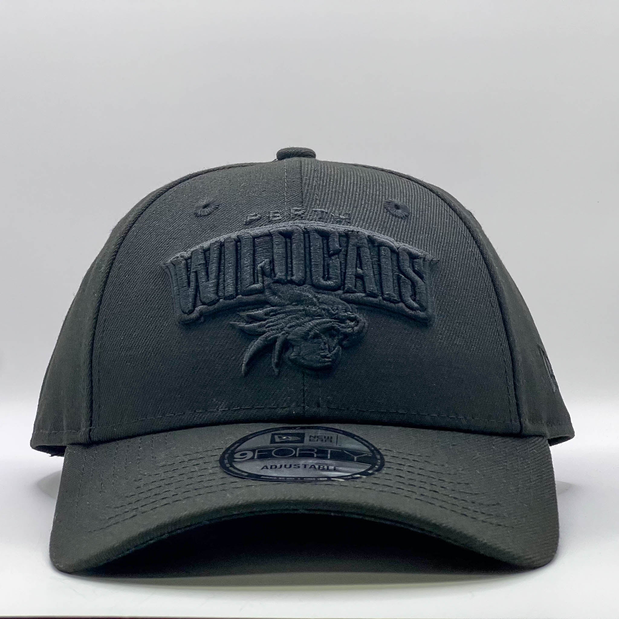 New Era 9Forty NBL Black On Black Perth Wildcats