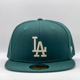 New Era 59Fifty MLB Los Angeles Dodgers Dark Green Stone