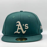 New Era 59Fifty MLB Oakland Athletics Dark Green Stone