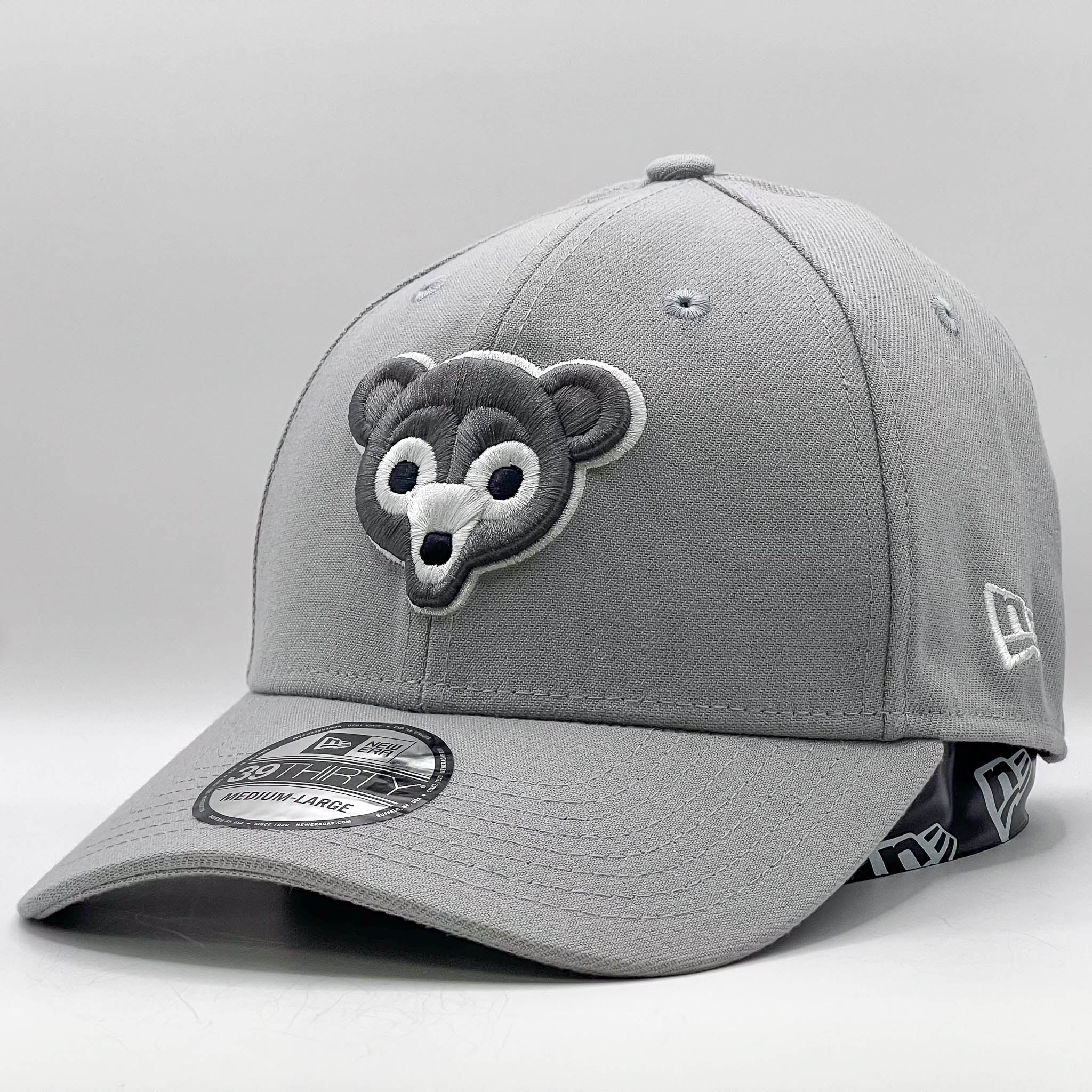 New Era 39Thirty MLB Chicago Cubs Grey Black White
