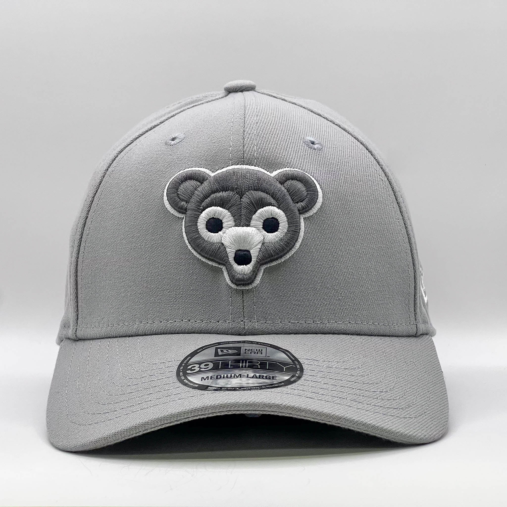New Era 39Thirty MLB Chicago Cubs Grey Black White