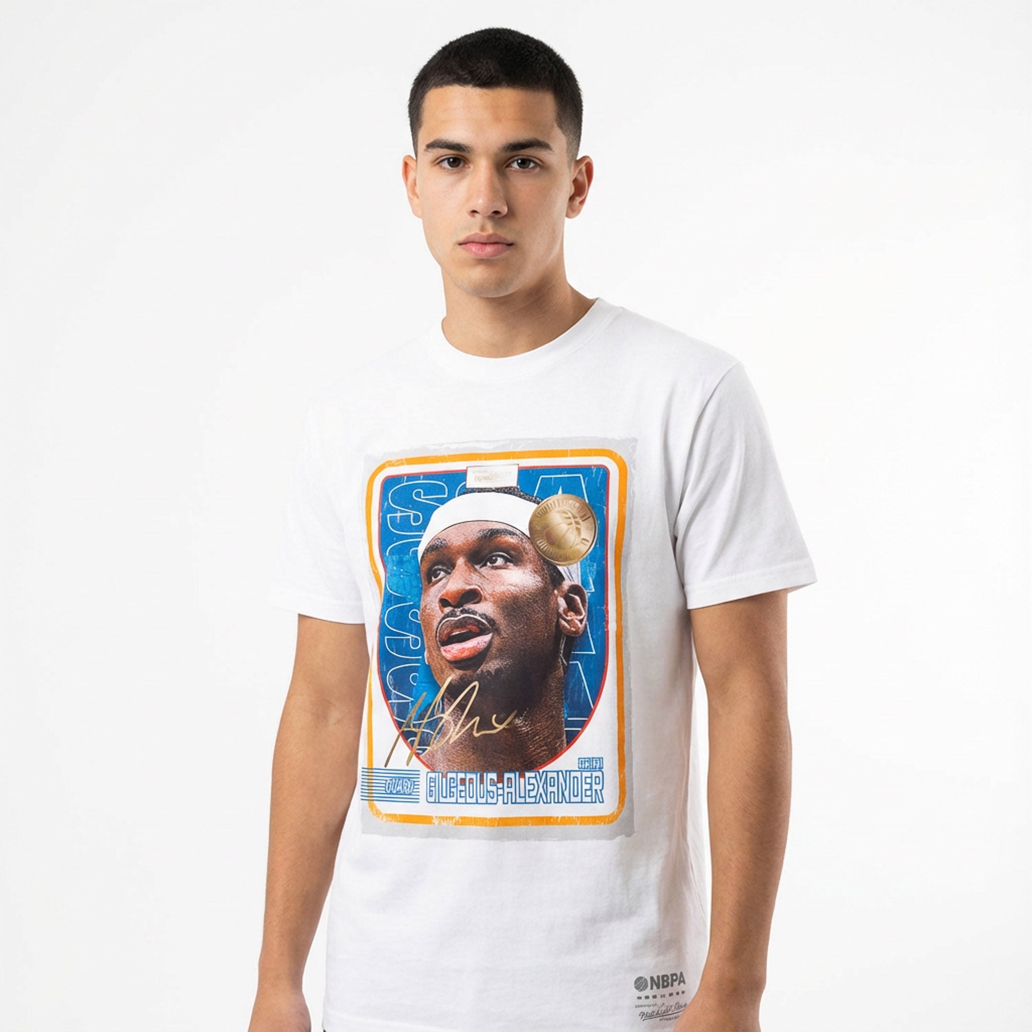 Mitchell & Ness NBA Trading Cards Tee OKC Thunder SGA