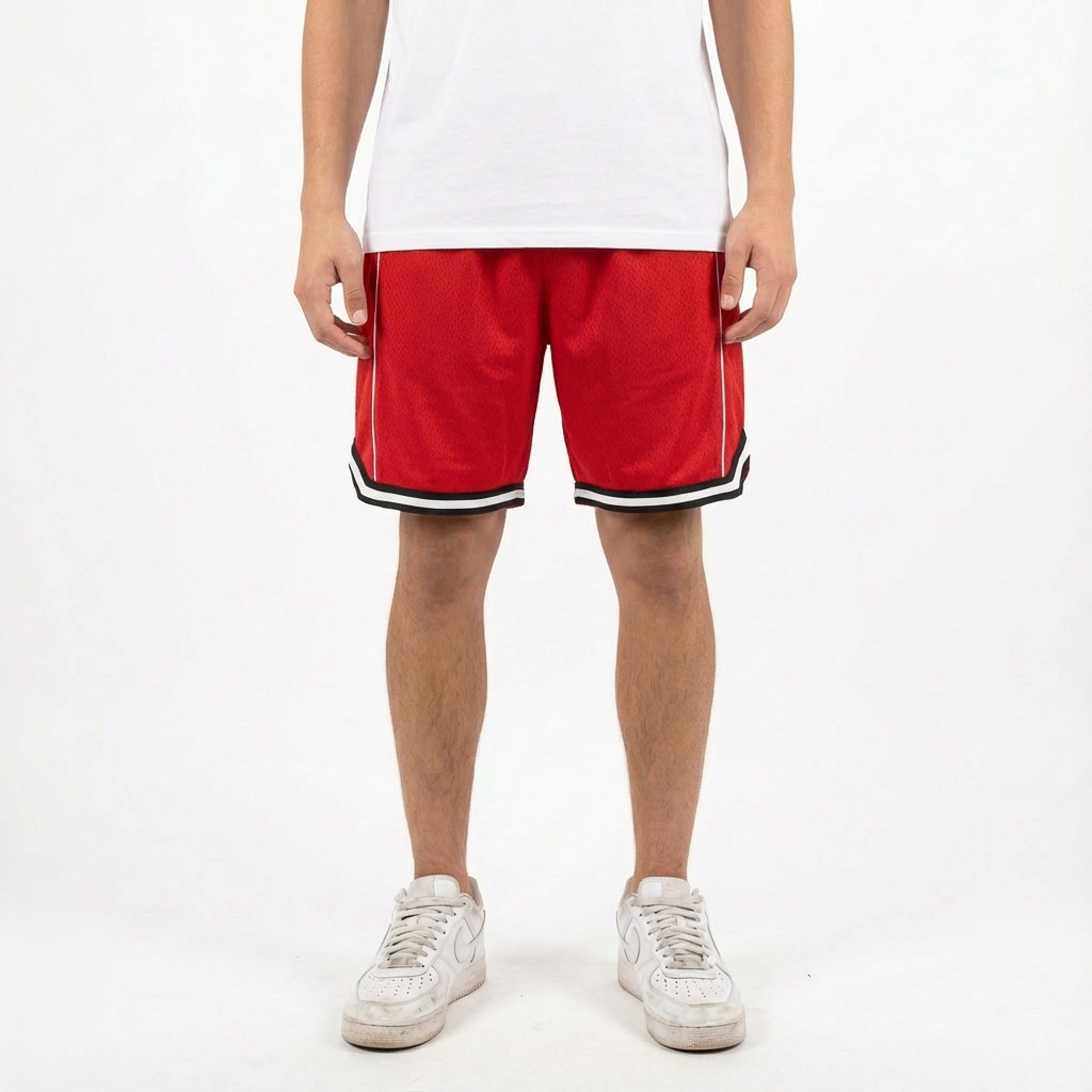 Mitchell & Ness Branded Authentic Goods Mesh Shorts Strong Red