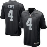 Nike NFL Game Jersey Las Vegas Raiders Derek Carr #4 Black