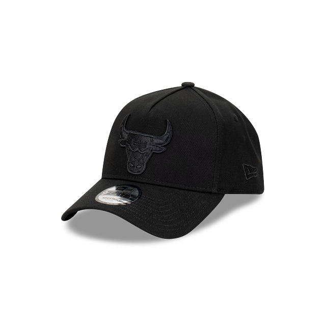 New Era 9Forty A-Frame NBA Black On Black Chicago Bulls