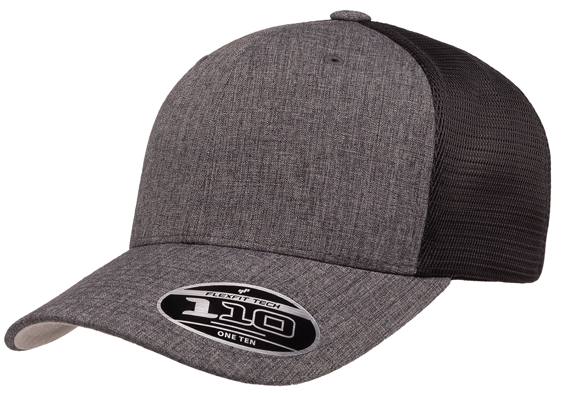 Flexfit 110 Mesh Trucker Melange Charcoal Black