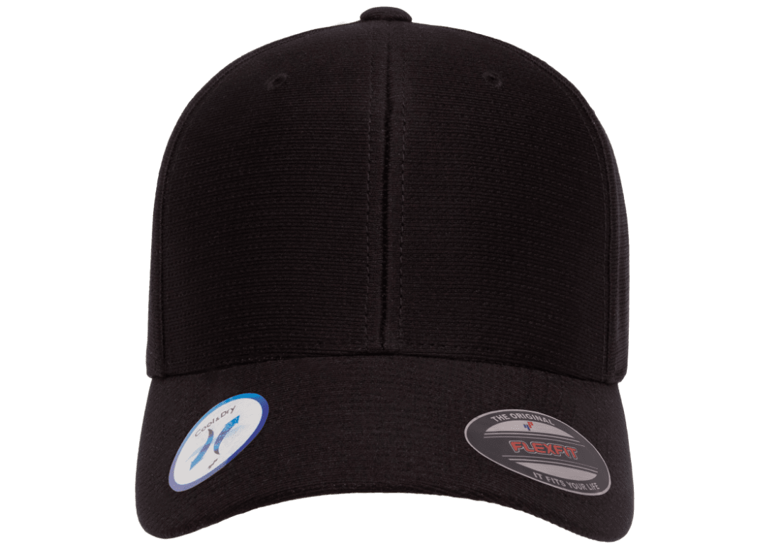Flexfit Cool and Dry Pique Mesh Fitted Black