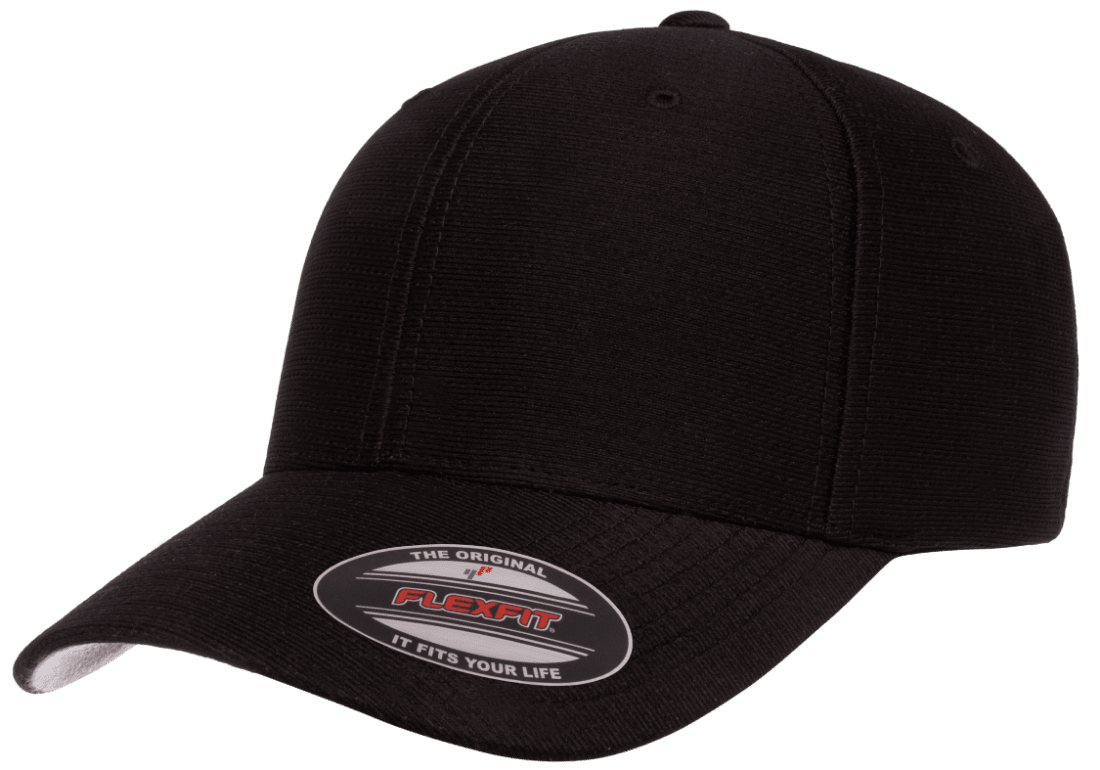 Flexfit Cool and Dry Pique Mesh Fitted Black