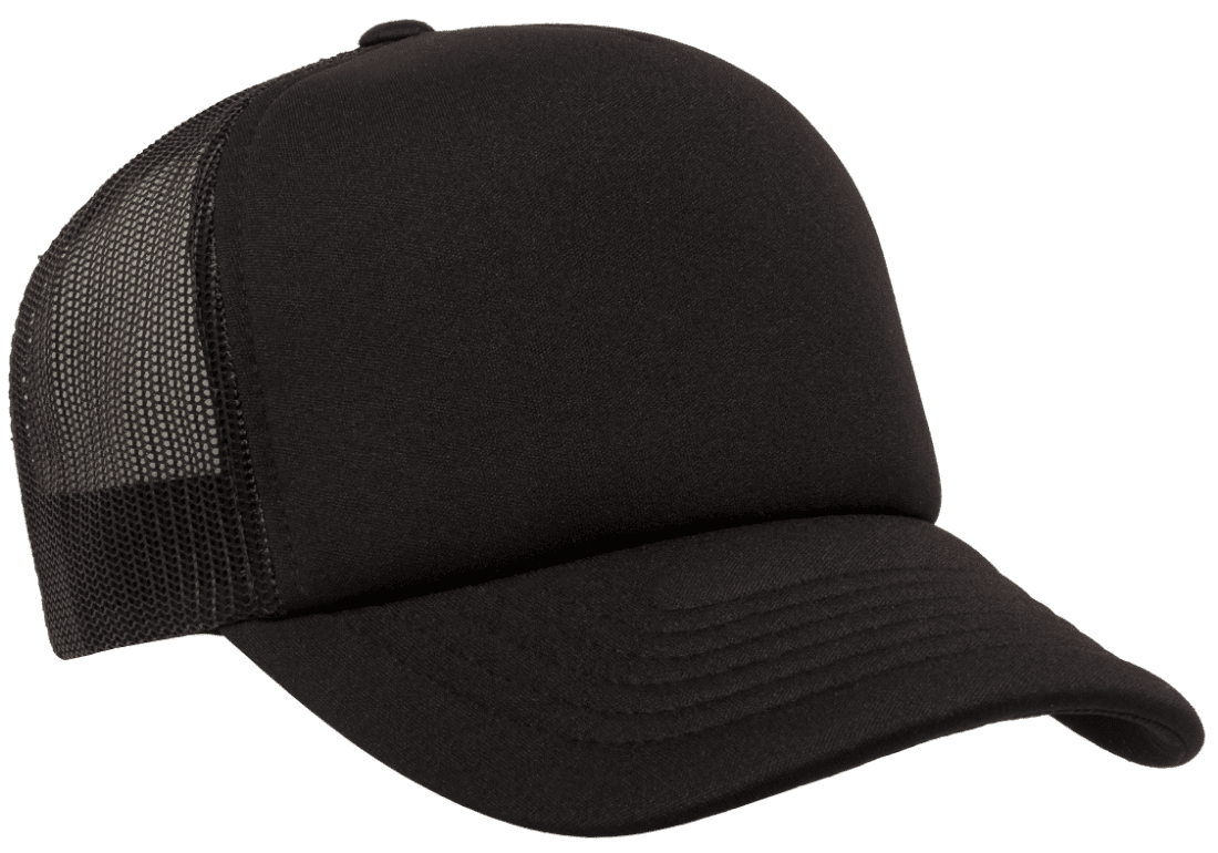 Flexfit Hi Crown Trucker Black