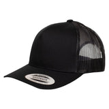 Flexfit Retro Trucker 5 Panel Black