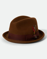 Brixton Gain Fedora Coffee/Chestnut