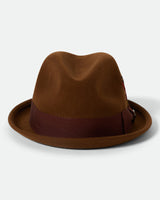Brixton Gain Fedora Coffee/Chestnut