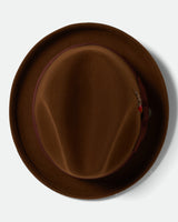 Brixton Gain Fedora Coffee/Chestnut