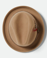 Brixton Gain Fedora Sand/Antique Brass