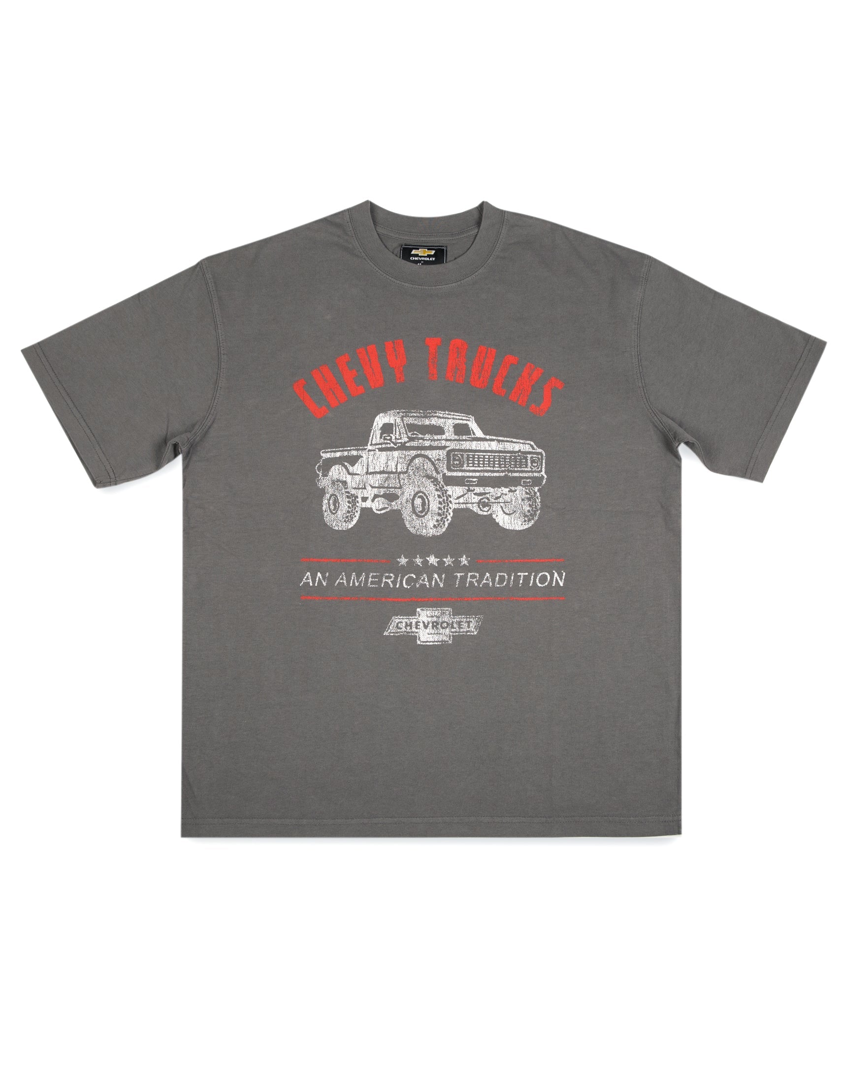 Gilroy Chevrolet Heritage Stamp Vintage Tee Faded Black