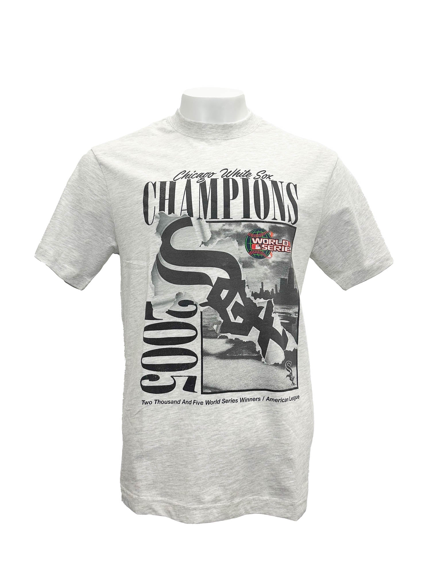 Majestic MLB RIP Champs Tee Chicago White Sox White Marle