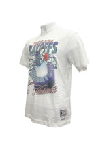 Mitchell & Ness NBA Hardlight Tee Charlotte Hornets Vintage White