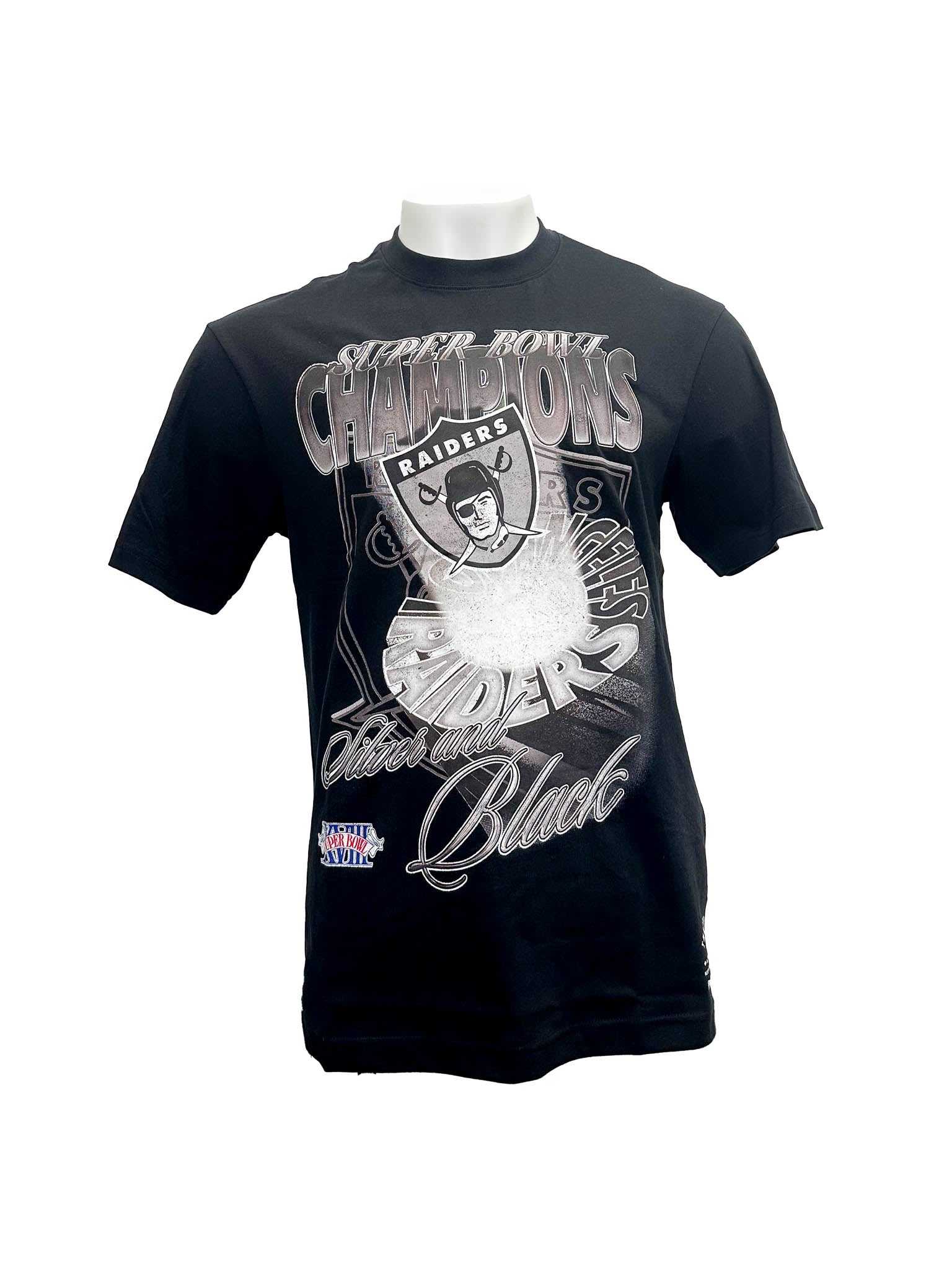 Mitchell & Ness NFL Hardlight Tee Las Vegas Raiders Faded Black