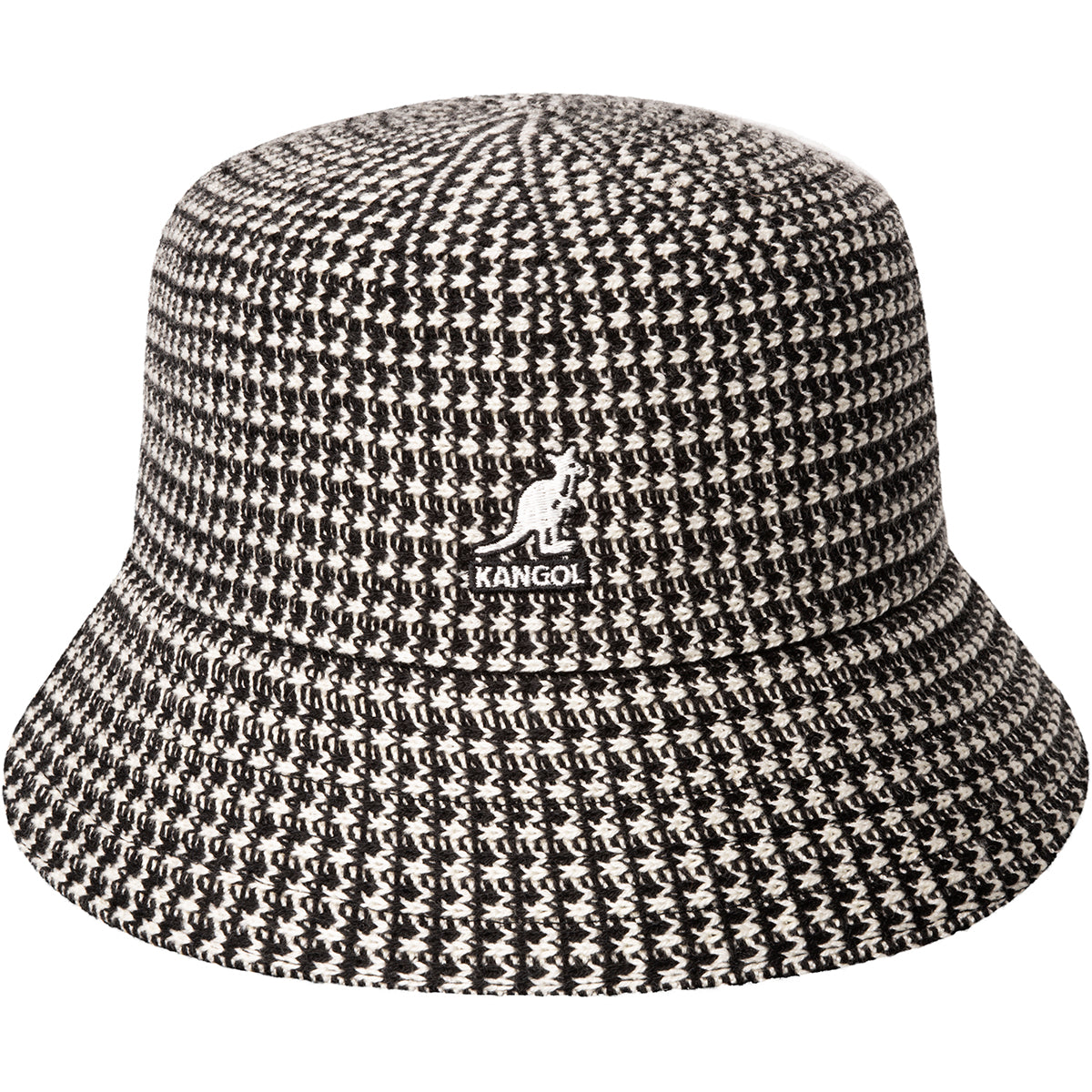 Kangol Grid Knit Bucket Black