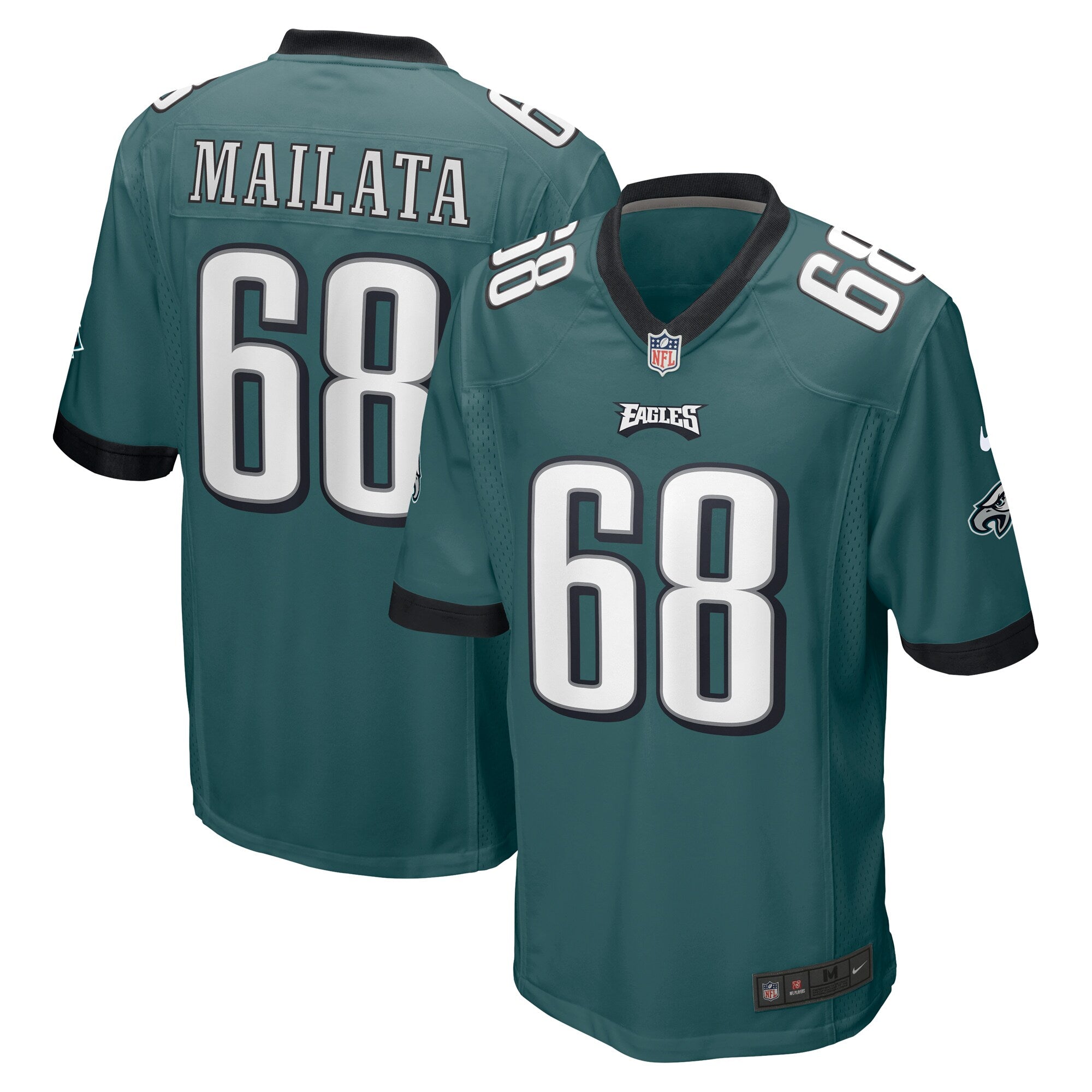 Nike NFL Game Jersey Philadelphia Eagles Jordan Mailata #68 Teal