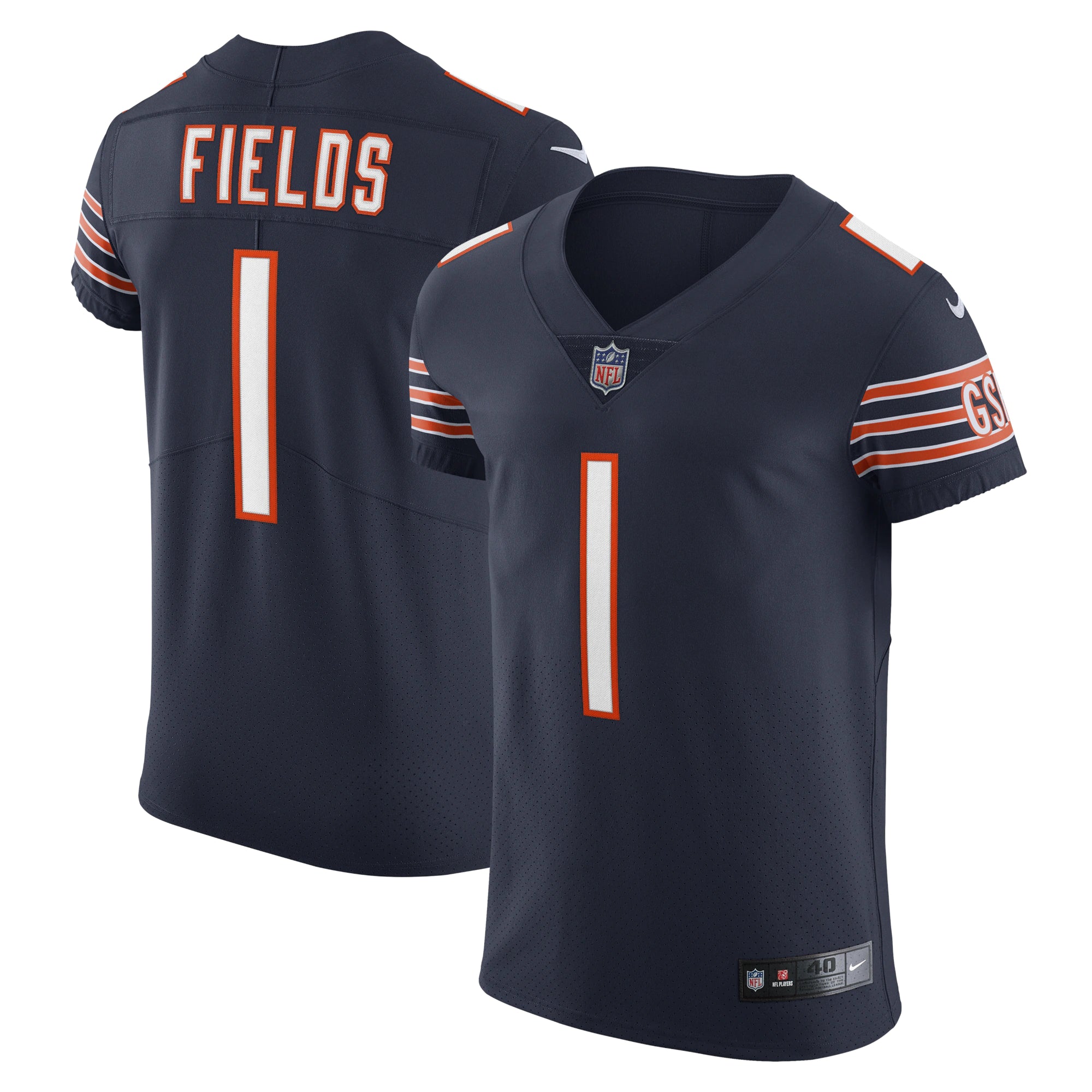 Nike NFL Game Jersey Chicago Bears Justin FIelds #1 Navy
