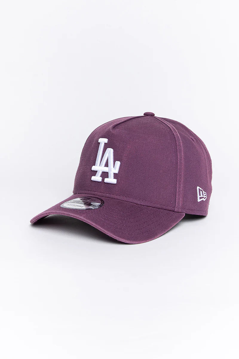 New Era 9Forty A-Frame MLB Snow Wash Los Angeles Dodgers Damson