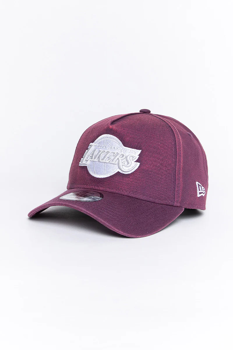 New Era 9Forty A-Frame NBA Snow Wash Los Angeles Lakers Damson