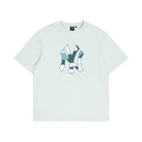 Majestic MLB Camo Logo Tee New York Yankees Sky Blue