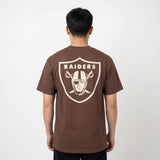 Majestic NFL Everteam Logo Tee Las Vegas Raiders Chocolate Brown