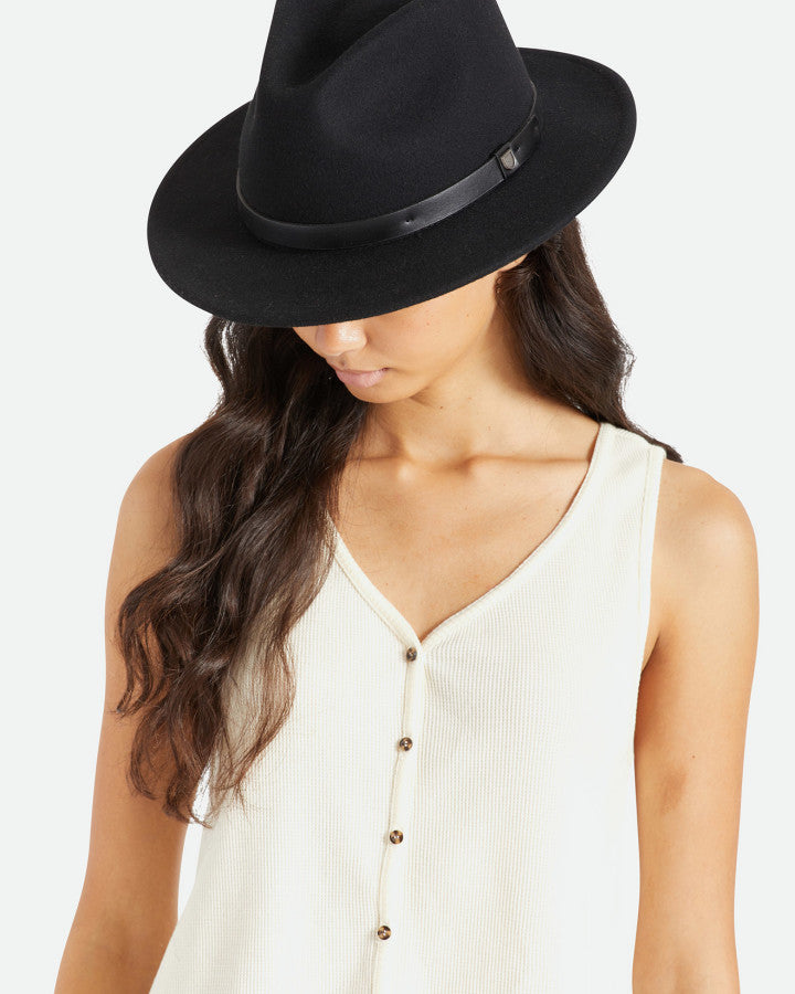 Brixton Messer Fedora Black/Black