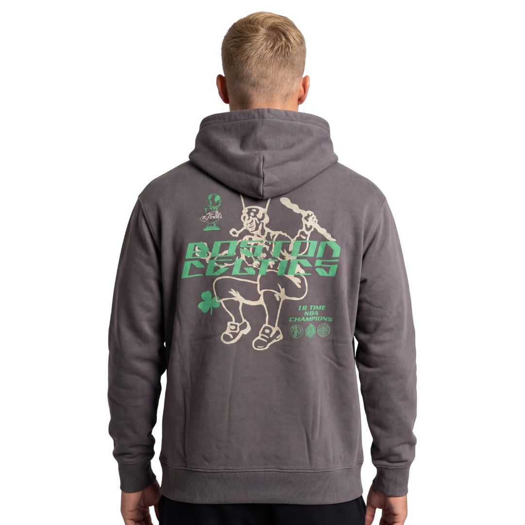 Mitchell & Ness NBA 18 Time Championship Hoodie Boston Celtics Slate
