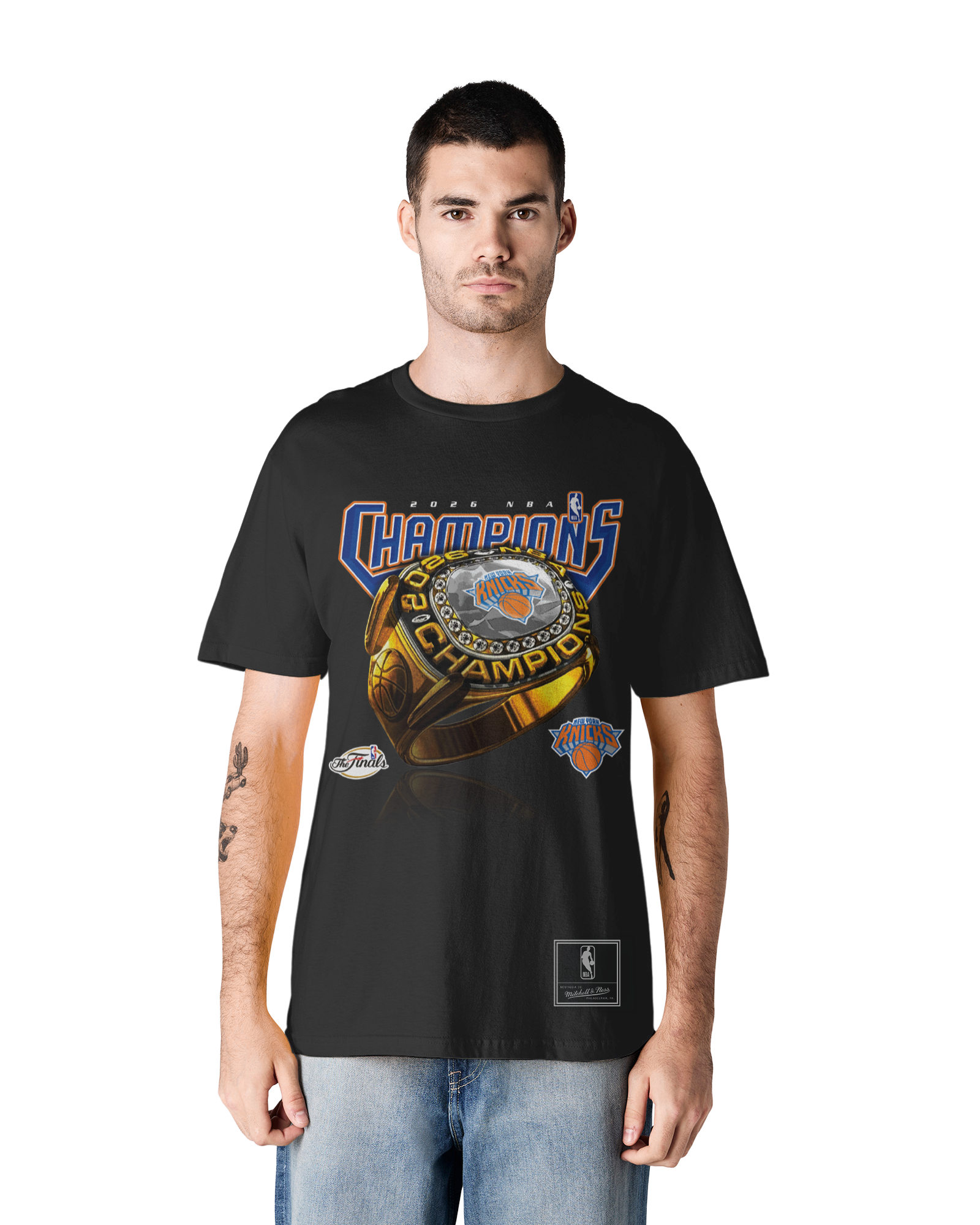 Mitchell & Ness NBA 2026 Champions Ring Tee New York Knicks